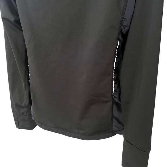 Athleta Bliss Out Asymmetric Zip Cowl Neck Gray Mesh Back Jacket Size XXS - Picture 6 of 12